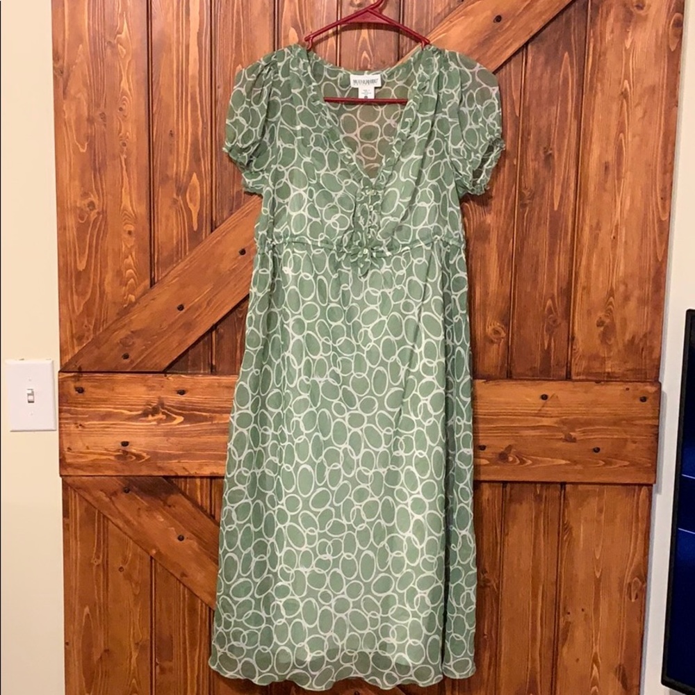 Motherhood Maternity Green Print Dress *Size XL*